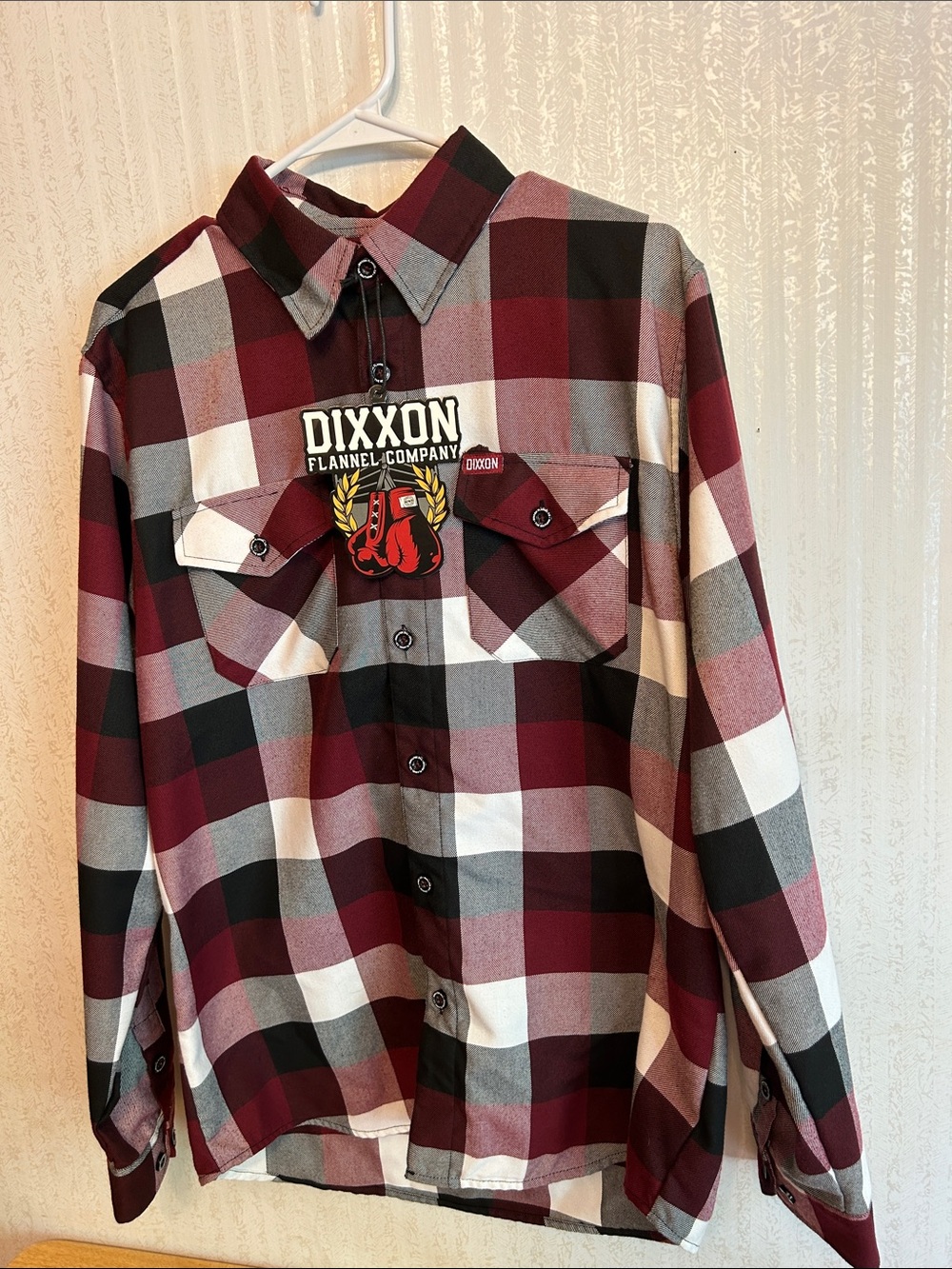 Dixxon Men's Burgundy “Southpaw🥊” Medium